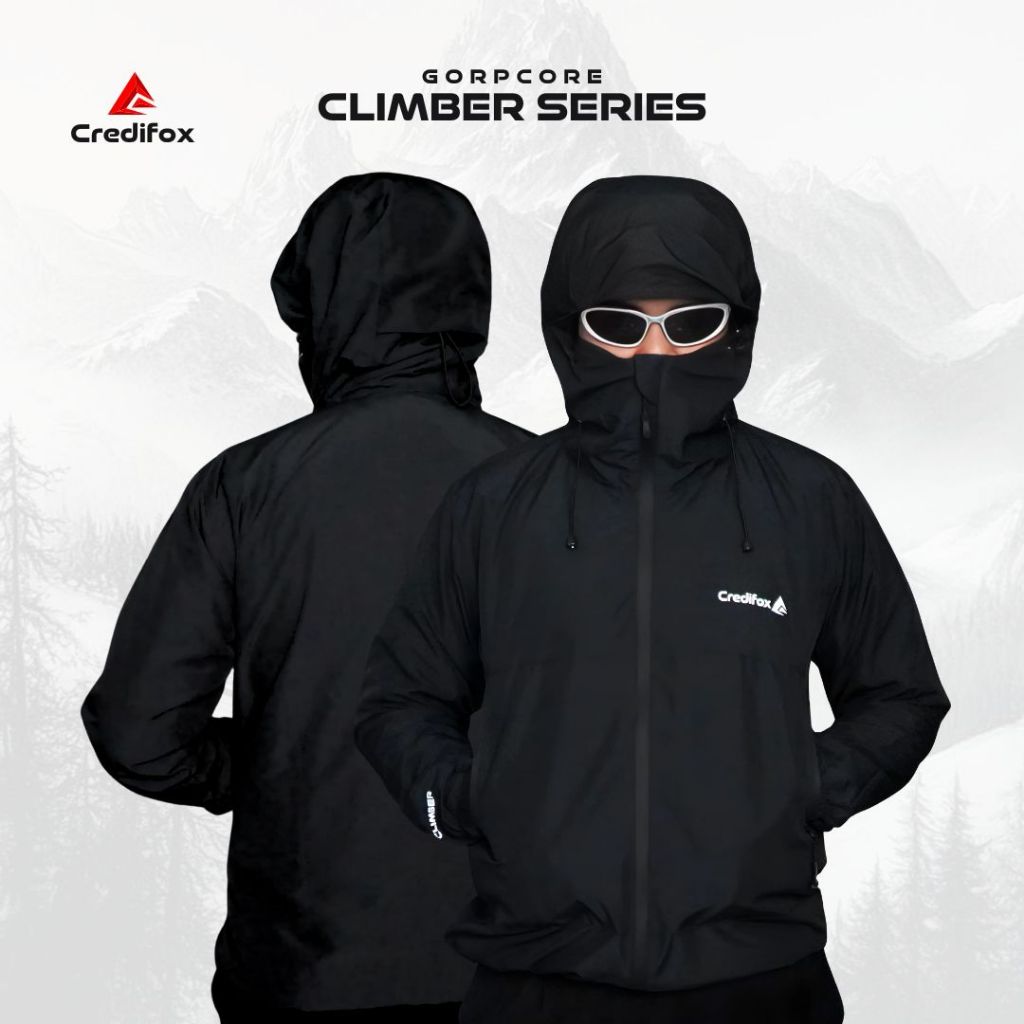CREDIFOX Gorpcore Mountain Jacket CLIMBER Series วัสดุ Taslan JN พรีเมี่ยม