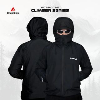 CREDIFOX Jaket Gunung Gorpcore Seri CLIMBER Bahan Taslan JN Premium