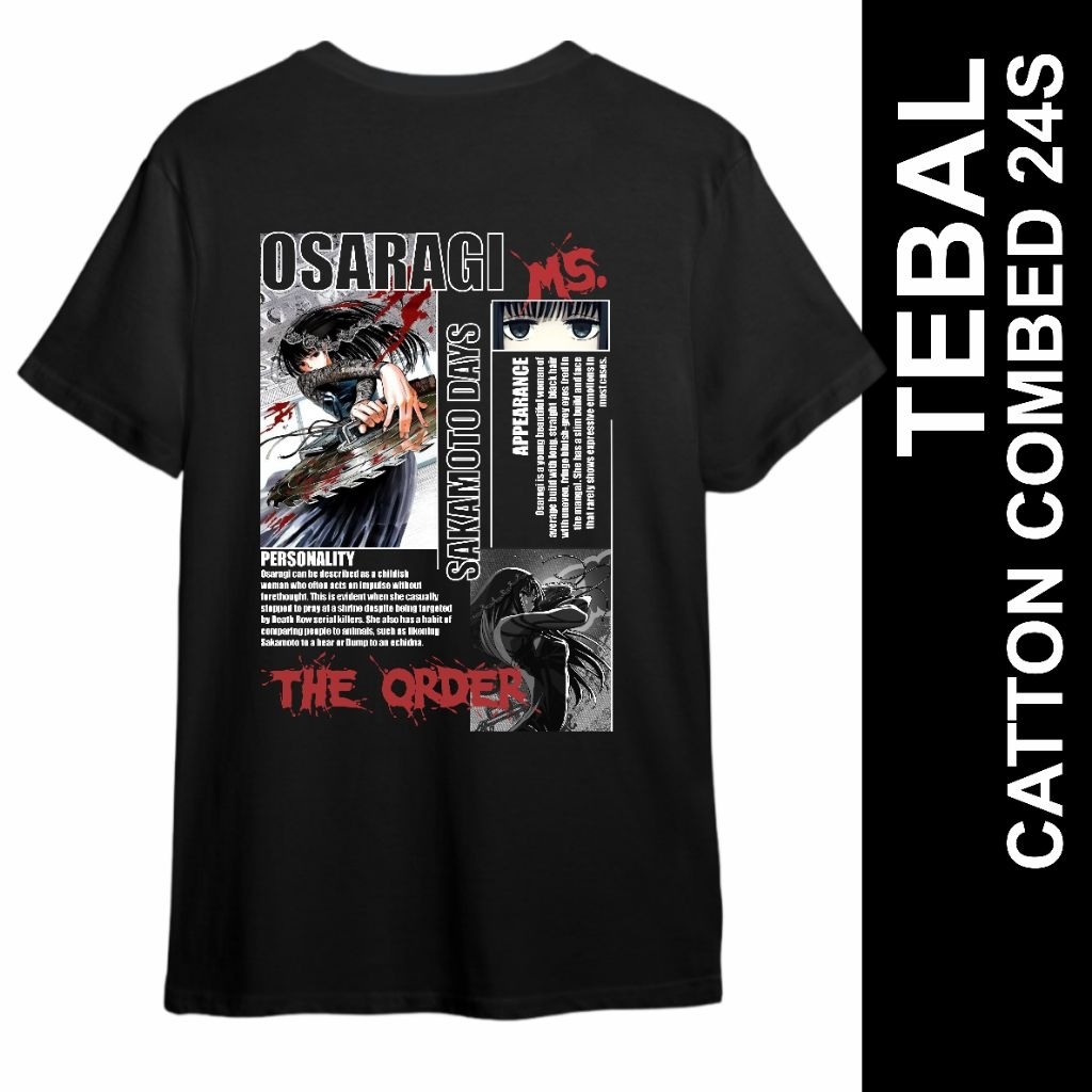 เสื้อยืดอนิเมะ Distro Osaragi Sakamoto Days