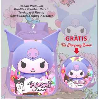 Tas Kuromi MY Melodi Tas Sekolahan Tas Anak tk paud Lucu Free Tas Selempang Mini / Tas Kuromi