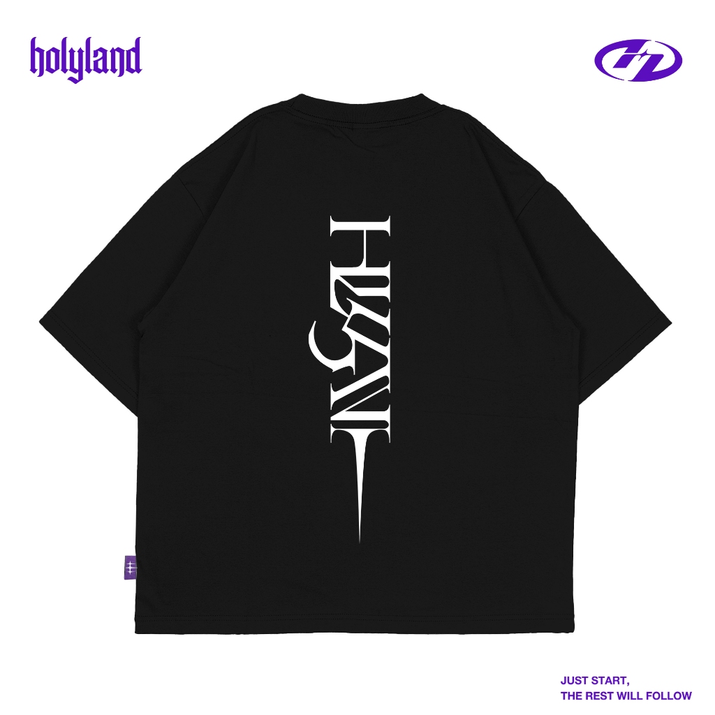 HOLYLAND - เสื้อยืด OVERSIZE - COTTON COMBAD 24S - HLYND - เสื้อยืด OVERSIZE สําหรับผู้ชายและผู้หญิง