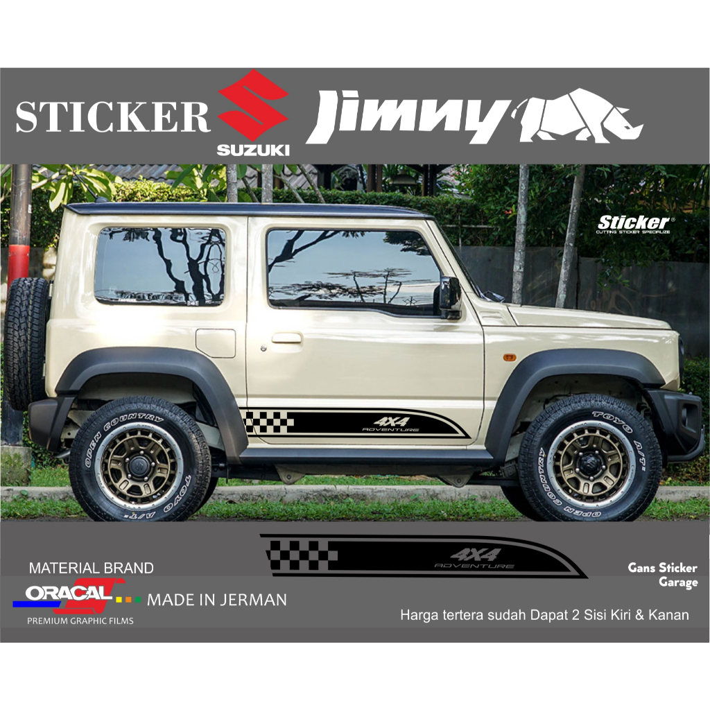 สติ๊กเกอร์ตัด Suzuki Jimny สติ๊กเกอร์ติดรถ Suzuki Jimny