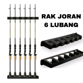 rak joran 6 lubang rak pajangan joran 6 slot rak joran busa eva