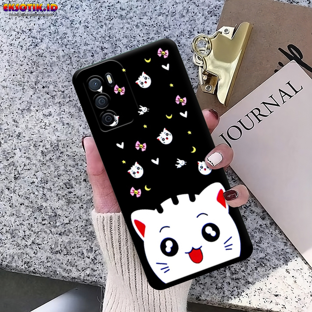 เคส HP OPPO A16 - Eksotik.id - เคส OPPO A16 - เคส CAT - ผิวโทรศัพท์มือถือ - ซิลิโคน OPPO A16 - ปลอกม
