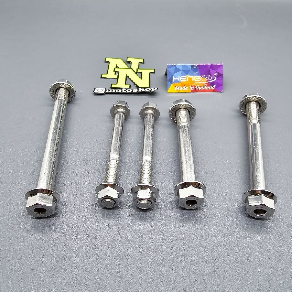 MESIN NINJA RR ZX 150 ENGINE BRACKET BOLT STAINLESS HEXAGON 2 KEY HENG THAILAND