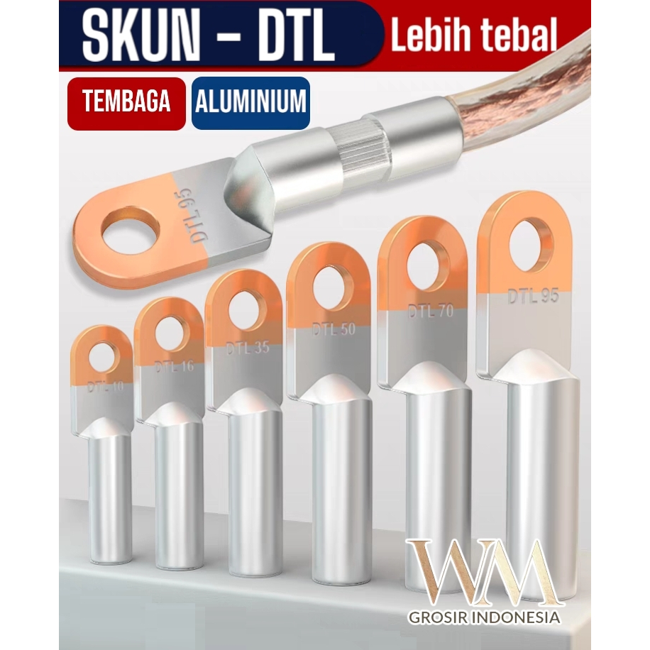 สาย Skun DTL อลูมิเนียมทองแดง AL-CU 10MM2-35MM2