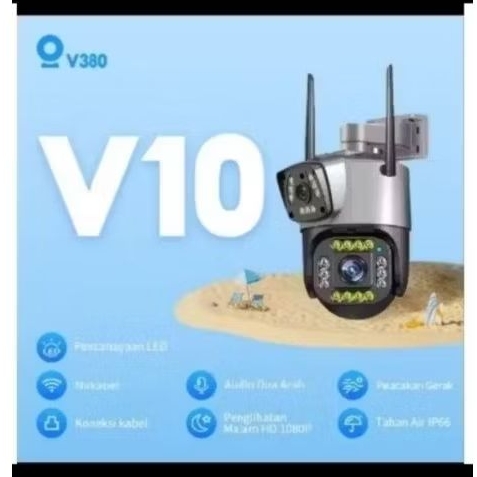 กล้องอัจฉริยะ Cctv Outdoor V380 Pro Dual Camera Fullset ใหม่