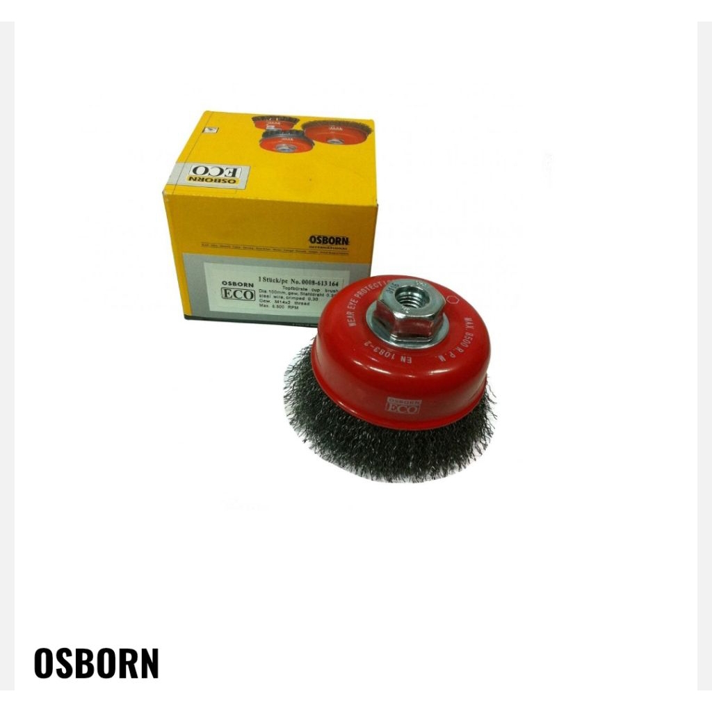 Osborn Cup Brush จีบลวดเหล็ก 4(100) M14x2.0 -0.3-T30-ECO- 0008613164