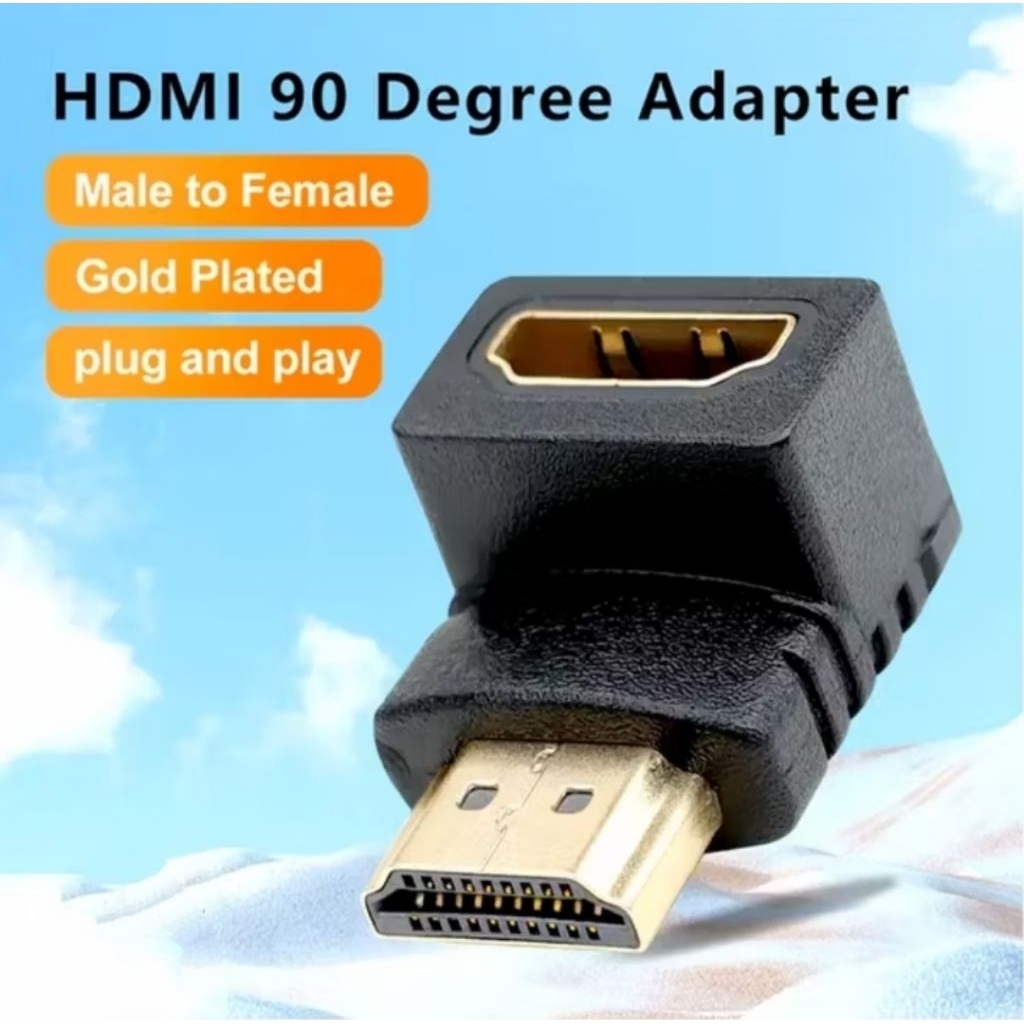อะแดปเตอร์ hdmi ขั้วต่อ hdmi L 90 องศา