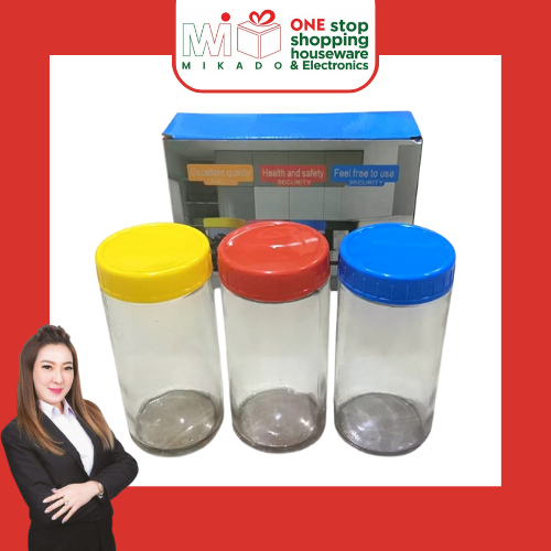 แก้ว JAR SET 3 / เค้ก JAR / CAMELIAN JAR / CW JAR 7015-3