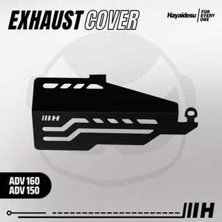 ฝาครอบท่อไอเสีย ADV 150 & ADV 160 (FLAT BIG) HAYAIDESU ชิลด์ป้องกันท่อไอเสียรถจักรยานยนต์