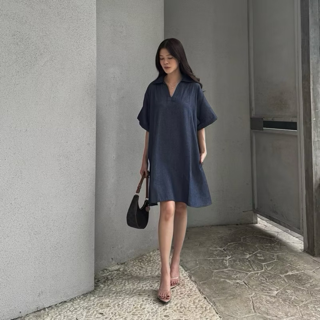 Preloved Hedyclothing - ชุดเดรสยีนส์ Dahye สําหรับผู้หญิงยุคใหม่ / ชุดเดรส