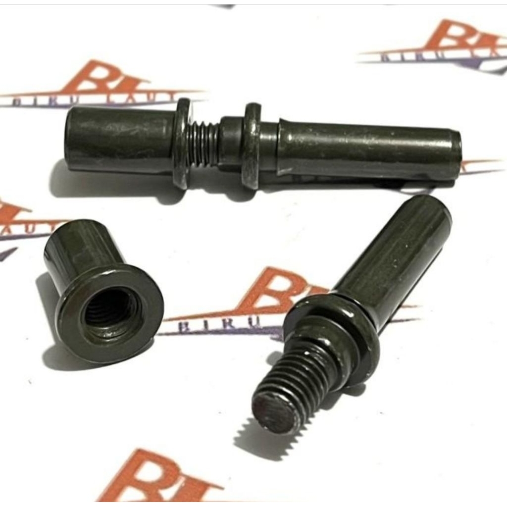 (แพ็ค 2 ชุด) Honda Supra Dispad Retainer Bolts and Nuts/Pabi Nut Retainer Bolts