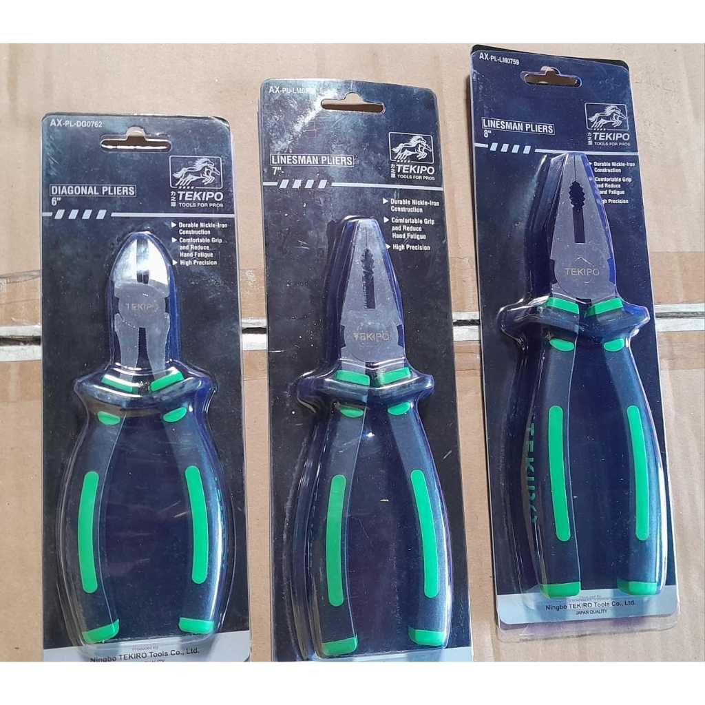 6" CUTING PLIERS / 7" COMBINATION PLIERS / 8" TEKIPO COMBINATION PLIERS