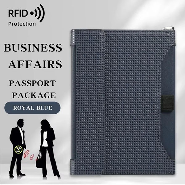 RFID Passport Wallet Passport Holder Passport Cover Wallet Leather Pouch Passport Card Holder Leathe
