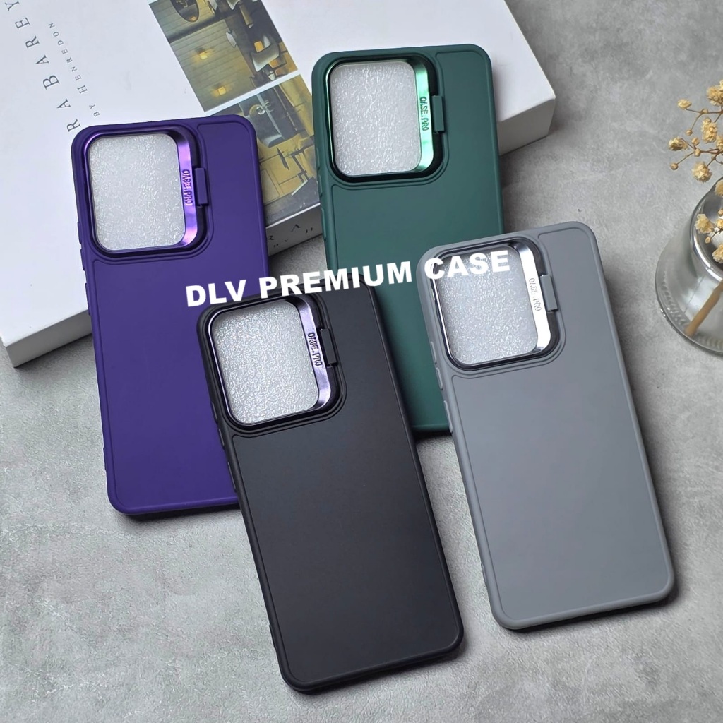 REALME 14 5G REALME 14T CASE LUXURY LENS HOLDER STAND เคสกล้อง MACAROON REALME 14 5G REALME 14T