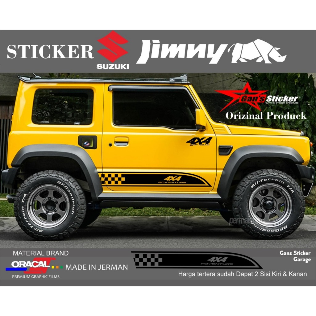 สติ๊กเกอร์ Suzuki Jimny สติ๊กเกอร์มินิมอล Suzuki Jimny ใหม่ทั้งหมด Jimny