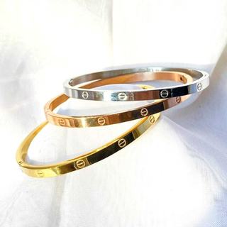 Gelang Bangle Titanium 750 Wanita Model CTR polos