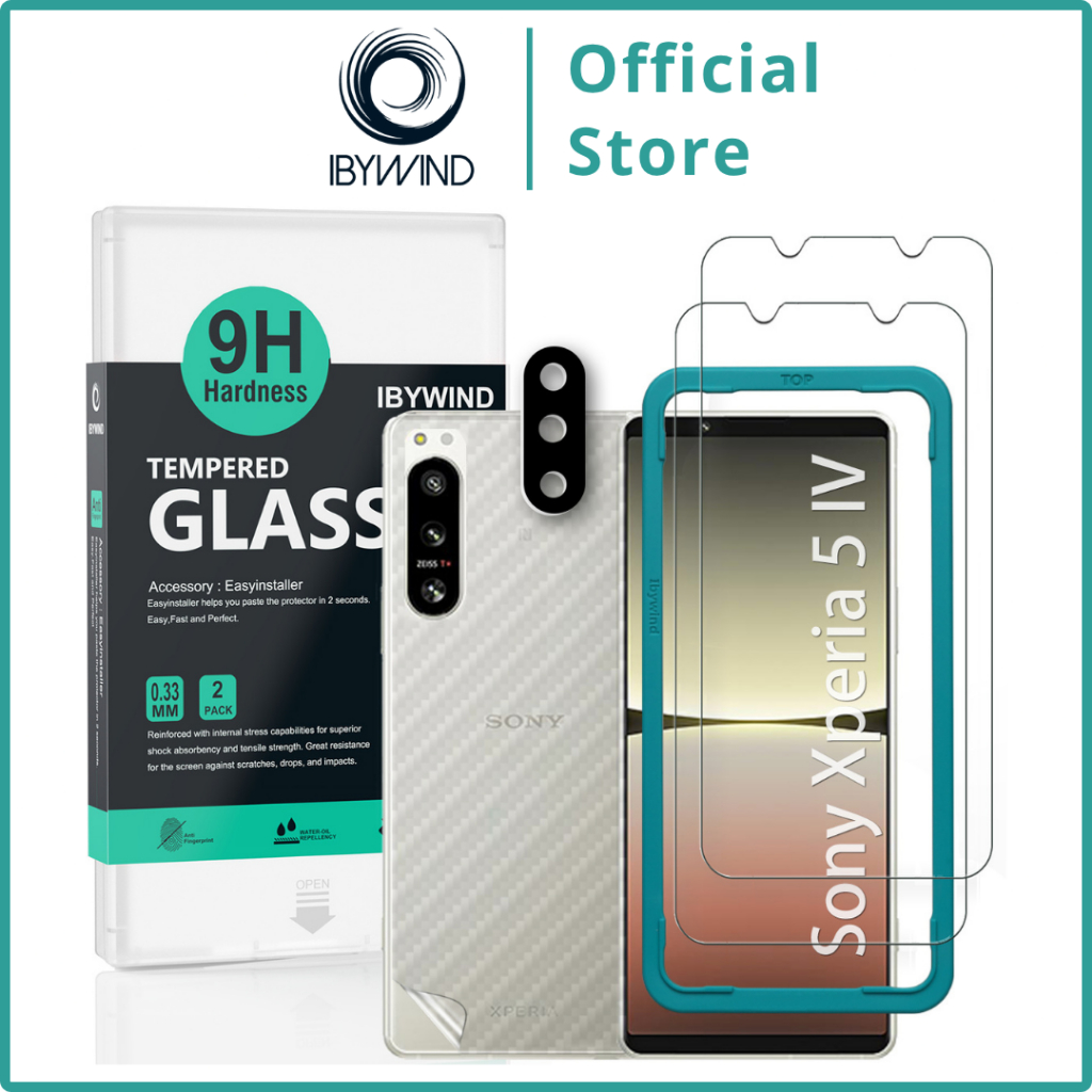 กระจกนิรภัย Ibywind สําหรับ Sony Xperia 5 IV 5G พร้อมติดตั้งง่าย