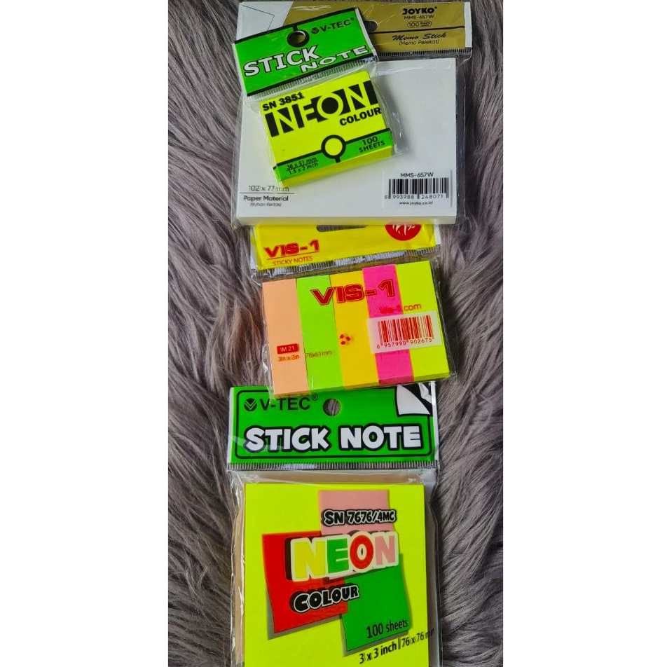 VIS-1I Sticky Note Divider Pos It Stiky Note I Stick Note Divider V-Tec