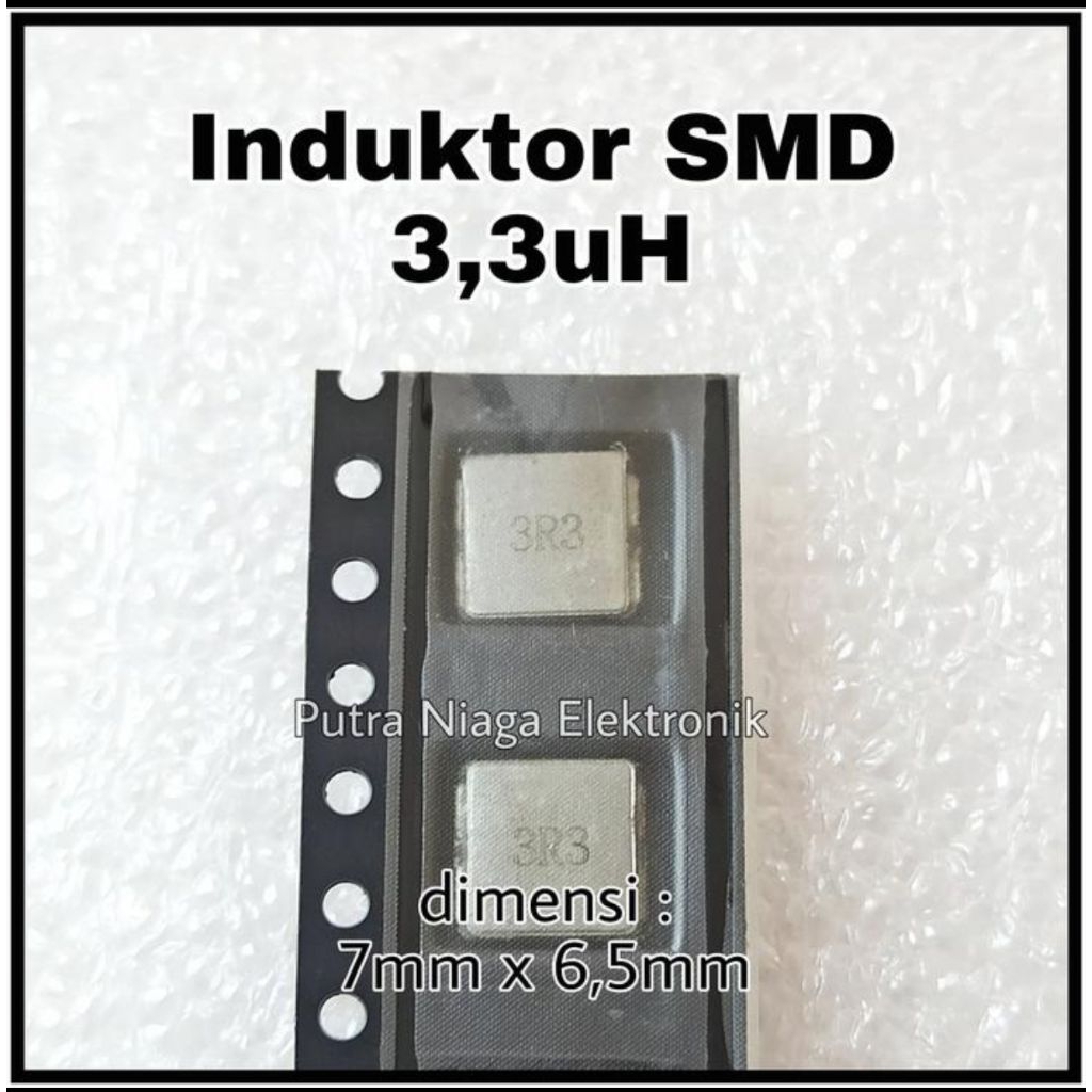 Inductor SMD 3,3uH Inductor Power 3.3uH Filter Coil 7mm x 6.5mm เครื่องหมาย: 3R3