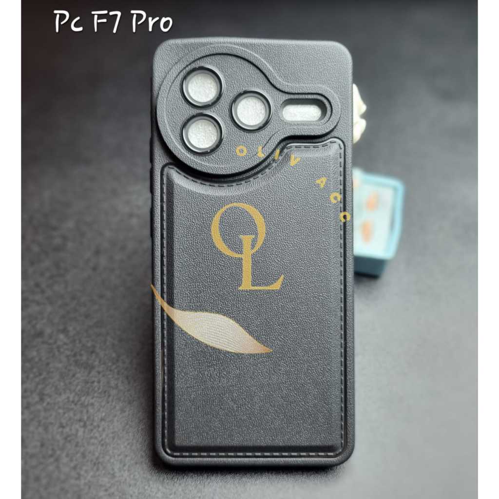 CASE POCO F7 PRO POCO F7 ULTRA M7 PRO 5G LEATHER PRO BLACK SOFT CASE