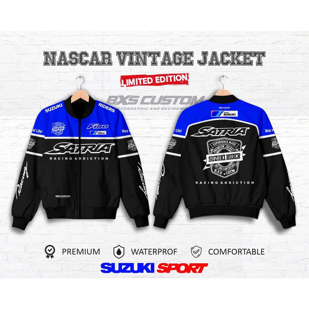 เสื้อแจ็คเก็ตทีมแข่ง Suzuki Satria FU Limited Edition