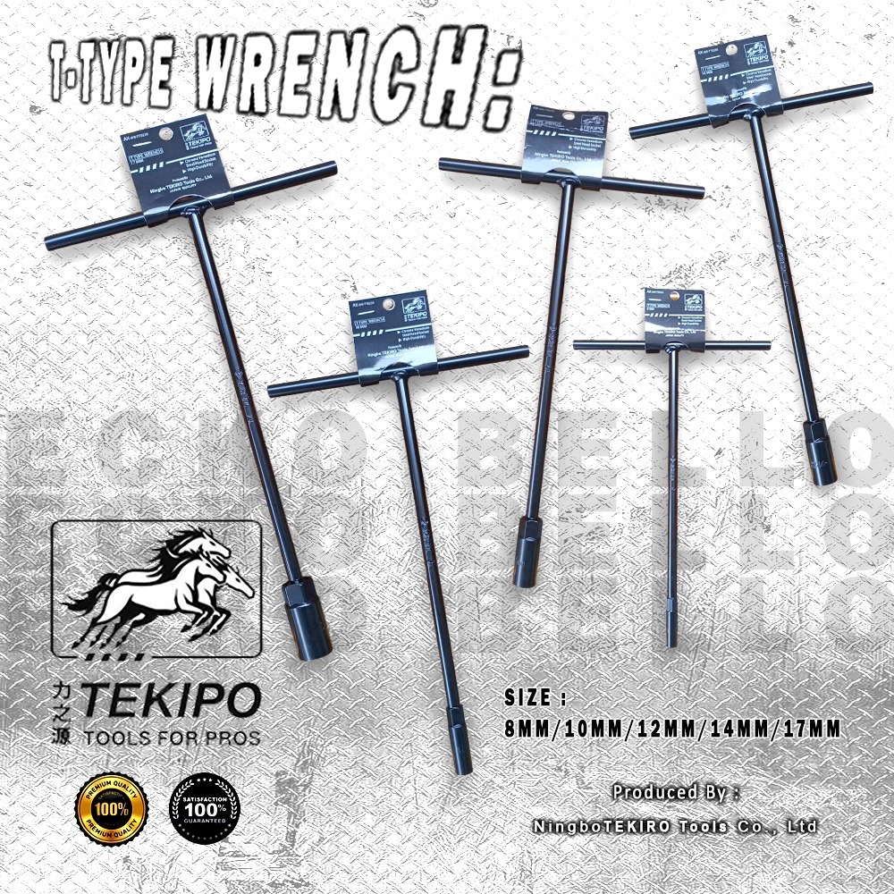 TEKIPO ประแจ T-Sock ขนาด 8-10-12-14-17mm / Tekipo T-Wrench