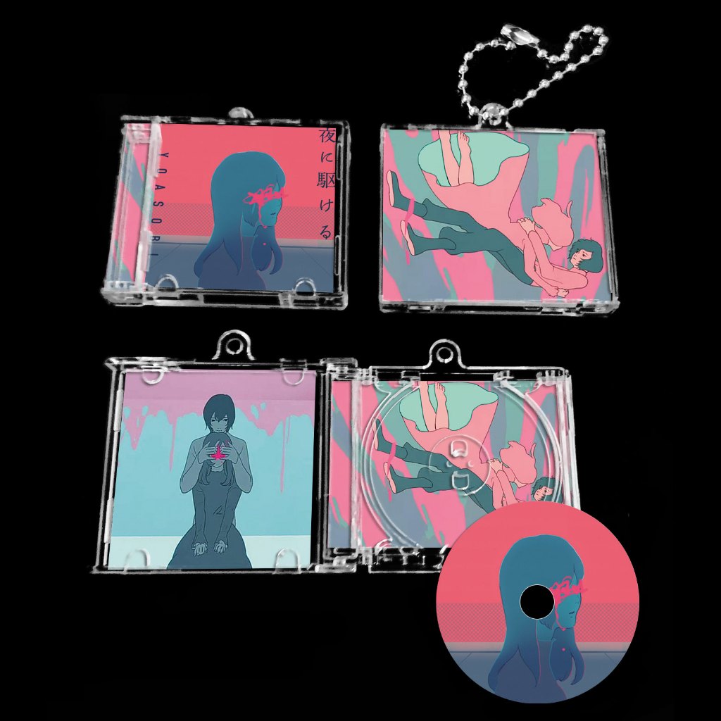 GANTUNGAN Yoasubi Mini CD อัลบั้มพวงกุญแจ NFC พวงกุญแจพวงกุญแจ BP พร้อมฟังก์ชั่นสตรีมมิ่งอัตโนมัติผ่