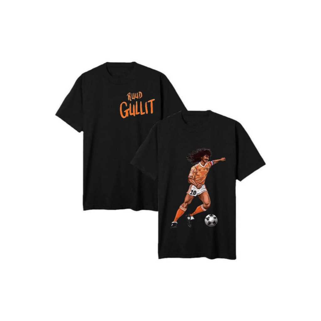 เสื้อยืด ThreePoint "Rud Gullit" สีดํา/ขาว