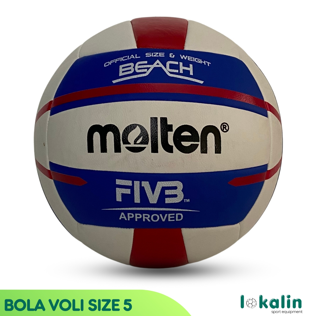 MESIN วอลเลย์บอล Molten BEACH ขนาด 5 Molten วอลเลย์บอล ขนาด 5 เย็บผ้าจักร