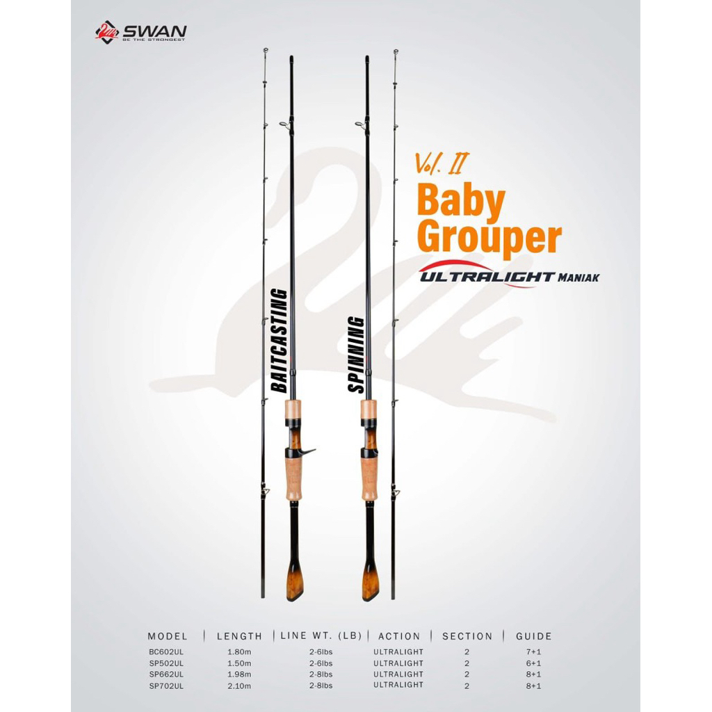 คันเบ็ด Swan Baby Grouper Vol II