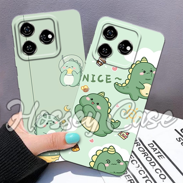 เคสนิ่มสําหรับ Oppo A3s / Realme C1 / A1k / Realme C2 / a5s / A7 / F9 / A12 / A11K - Dino Motif - AL