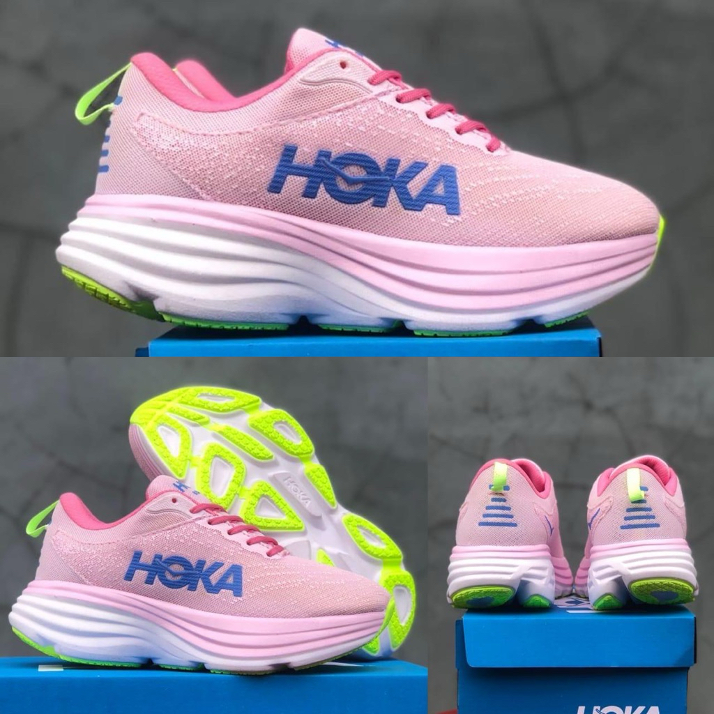 รองเท้าวิ่ง Hoka Bondi 8 / รองเท้าวิ่งผู้หญิง / รองเท้ากีฬายิม / วิ่งกลางแจ้ง
