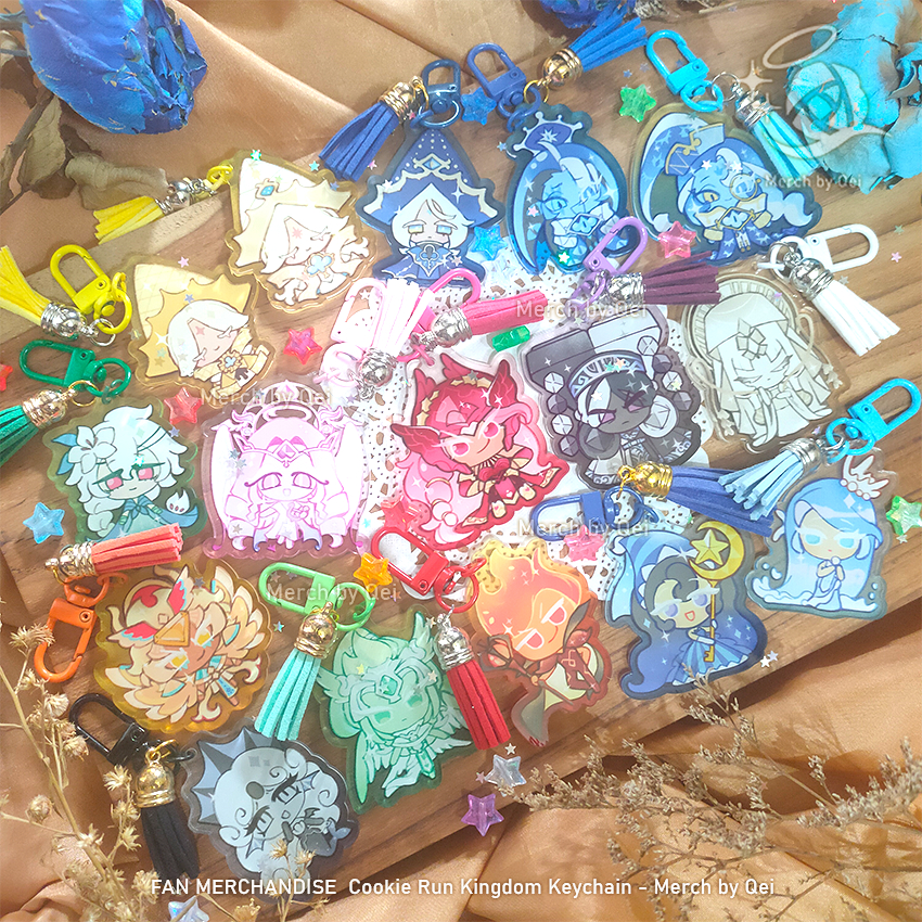 พวงกุญแจ COOKIE RUN KINGDOM Fan Merchandise - MERCH BY QEI: Sage of Truth, Shadow Milk, Truthless Re