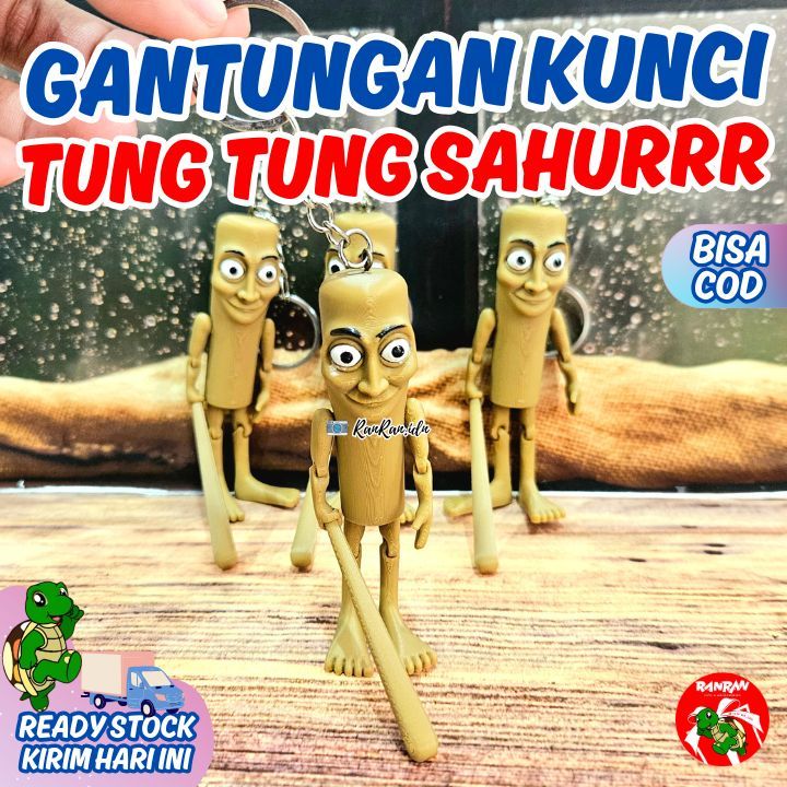 GANTUNGAN Tung Shahurr พวงกุญแจ/ พวงกุญแจ Tung Sahurr/ Tung Tung sahurrr/ Tung Tung sahur พวงกุญแจ