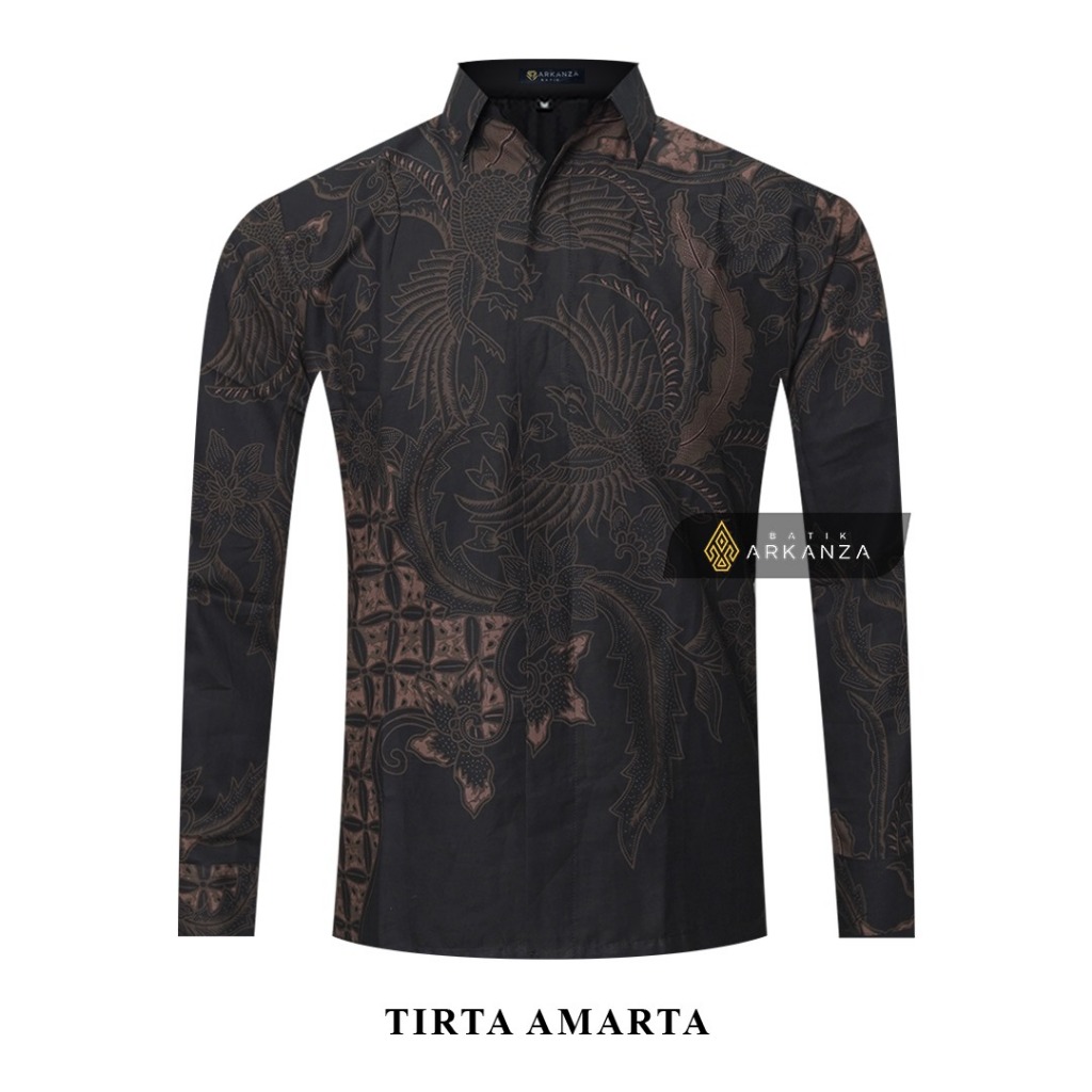 KEMEJA BATIK ARKANZA STORE เสื้อเชิ้ตท็อป RITA AMARTA Motif แขนยาว