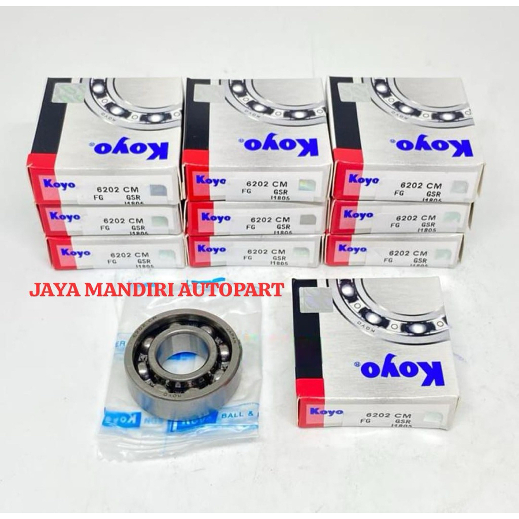 BEARING 6202 CM KOYO 6202CM KOYO พร้อมฝาครอบด้านบน