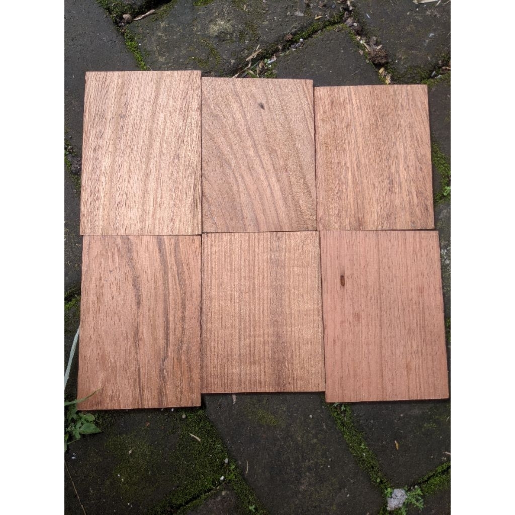 Jatoba/cherry กระดานไม้แอฟริกัน 5 มม. x 11 x 11-19 ซม
