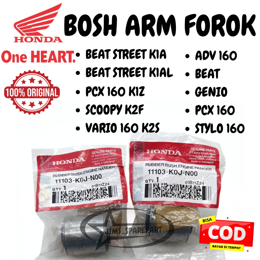 ต้นฉบับ 100% BOSH FORK SWING ARM CHASISS HONDA K0J BEAT STREET K1A K1AL PCX 160 K1Z SCOOPY K2F VARIO
