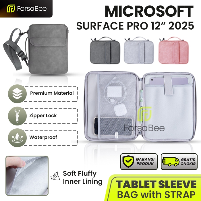 FORSABEE - กระเป๋าสะพายสําหรับ Microsoft Surface Pro 12 2025 12" นิ้ว 2 in 1 2in1 Copilot + PC Tab แ