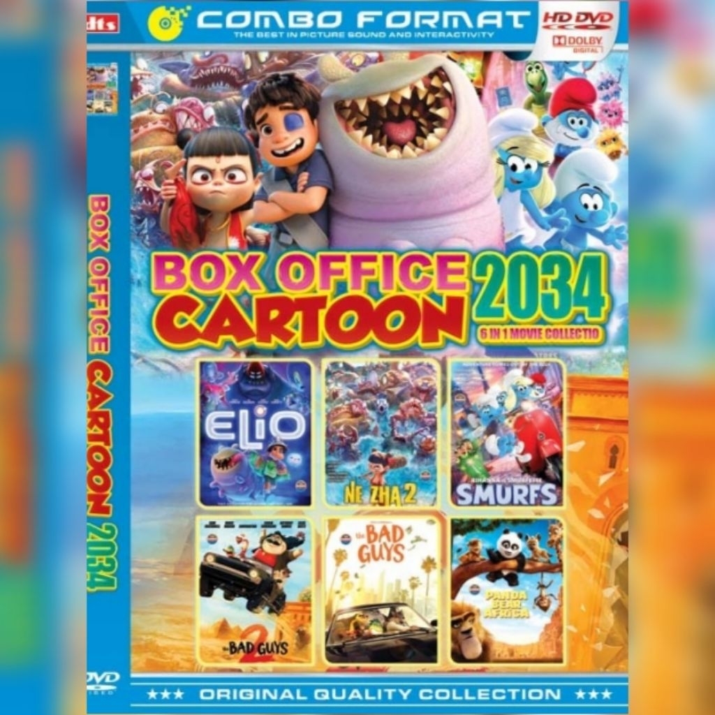 6-in-1 BOX OFFICE CARTOON FILM Cassette VOL 2034 - ใหม่ล่าสุด