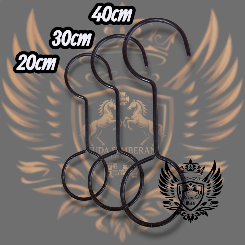 GANTUNANG KSL BIRD CAGE ไม้แขวนเสื้อเหล็กเชื่อมต่อดอกไม้หม้อแขวนเหล็กไม่ยืดหยุ่นขนาด 20 30 40