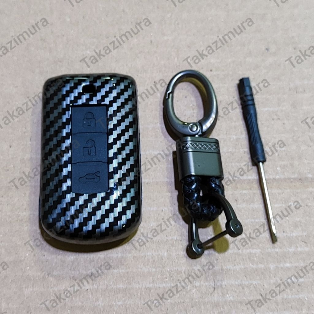 ฝาครอบกุญแจรีโมทคาร์บอนสําหรับ Mitsubishi XForce Destinator 2024 2025 2026