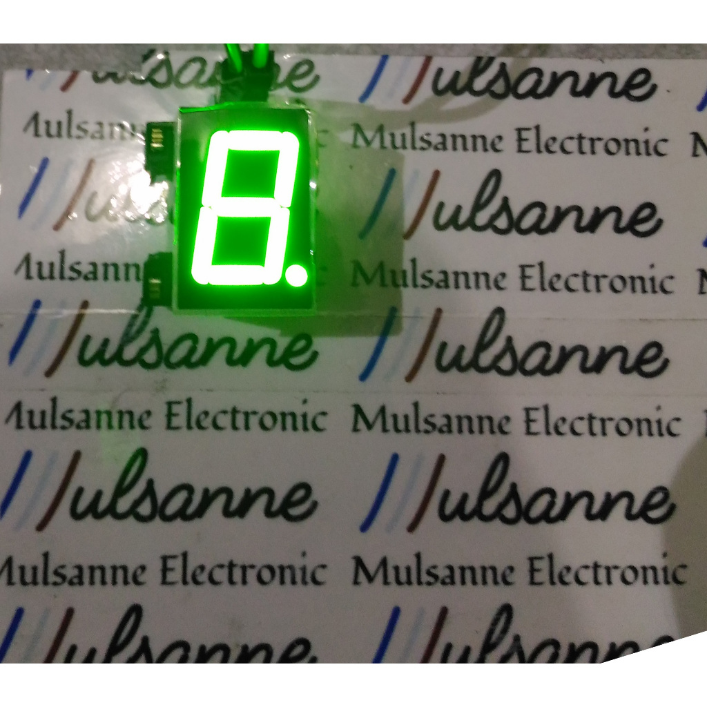 HIJAU Seven 7 Segment / 7 Segment / 0.56 / 0.56 Common Cathoda / Anoda - สีเขียว