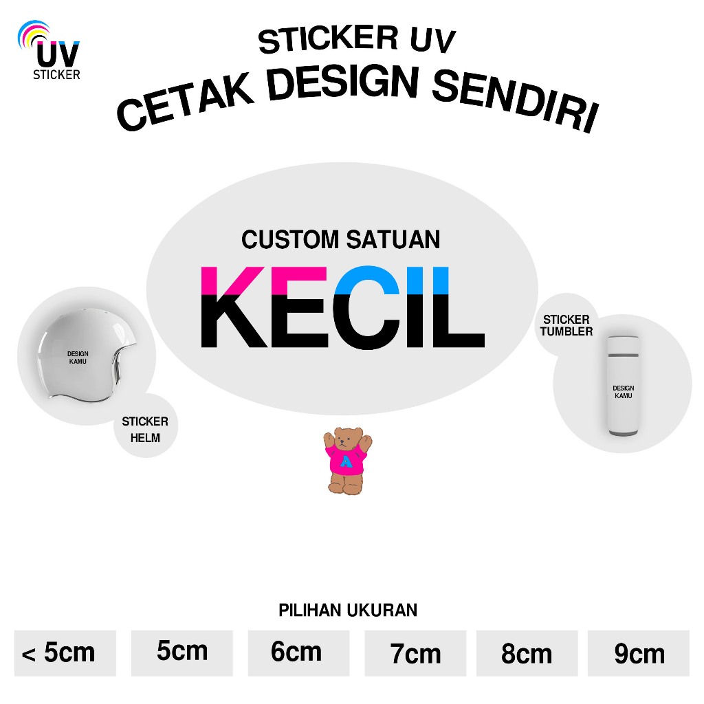 สติ๊กเกอร์ UV CUSTOM - CUSTOM SINGLE SIZE SIDE LENGTH 5-9CM | SMALL CUSTOM, สติ๊กเกอร์ UV, สติ๊กเกอร