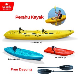 SPEEDS Perahu Kayak Sampan Perahu Dayung Conoe Boating Olahraga Paddle Kano Safety 020-25