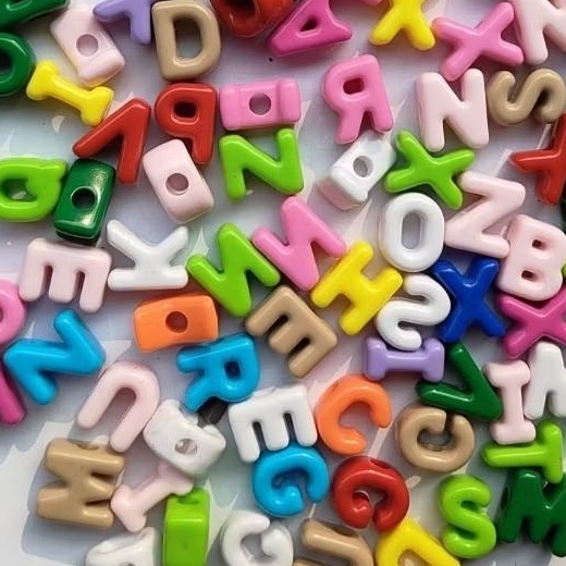 50GRAM ขนาดใหญ่ BEADS ขนาดใหญ่ HOLE LETTER BEADS สําหรับ VIRAL LETTER BEAD ROPE