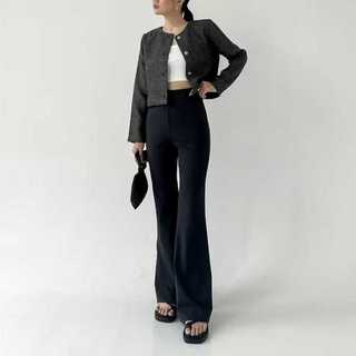 Flare Pants - Highwaist Flare Pants - Celana Kulot Scuba - Highwaist Kulot Cutbray Wanita - Celana Highwaist Scuba