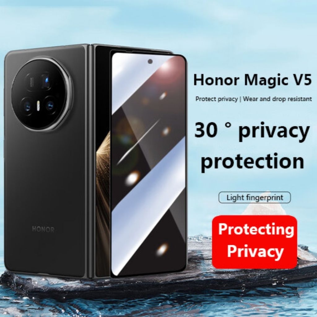 กระจกนิรภัย Anti Spy 3D Curved Honor Magic V2 / V2 RSR / Vs2 / V3 / VS3 / V5 ตัวป้องกันหน้าจอความเป็